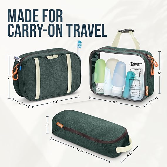 Toiletry bag kit set